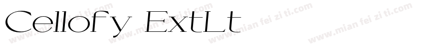 Cellofy ExtLt字体转换